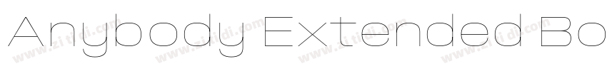 Anybody Extended Bol字体转换